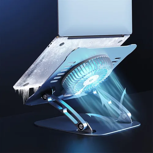 Vista 4 de El soporte ajustable de aleación de aluminio para computadora portátil es adecuado para soporte de almohadilla de refrigeración de computadora, base