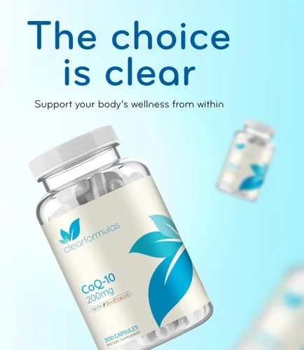 Vista 7 de CoQ10 200 mg con BioPerine - Coenzima de absorción mejorada Q10 200mg Potente antioxidante para energía cardíaca y apoyo al envejecimiento - Tapas