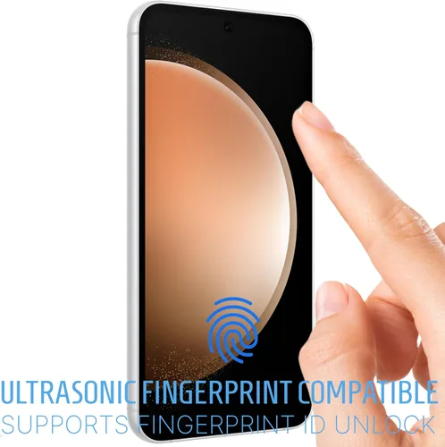 Vista 6 de Inskin Protector de pantalla de vidrio templado para Samsung Galaxy S23 FE 5G de 6.4 pulgadas [2023] – Ultimate 2+2 Set con protector de lente