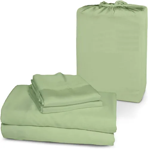 Vista 16 de Femini Fashion Juego de sábanas de 4 piezas con bolsillos extra profundos de 1000 hilos, 100% algodón orgánico, bolsillo profundo de 30 pulgadas