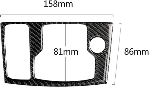 Vista 2 de Accesorios de coche multimedia multimedia Control interruptor Botones cubierta Trim etiqueta para mazdas 3 Axela 2017 2018 fibra de carbono ABS