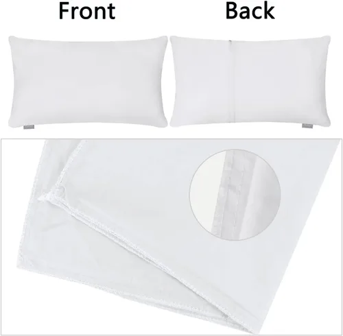 Vista 8 de Paquete de 8 fundas de almohada decorativas 100% de algodón, cómodas y sólidas, para Navidad, Halloween, sofá