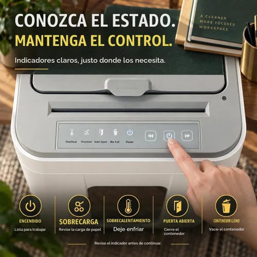 Vista 7 de Trituradora de papel de alimentación automática Nivel