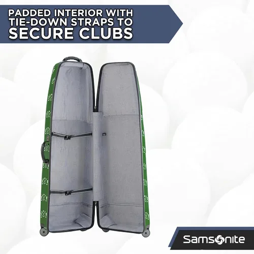 Vista 5 de Samsonite Tour Deluxe - Funda rígida para golf, bolsa de viaje de golf, carcasa ABS ligera y duradera, ruedas multidireccionales de 360 grados Verde