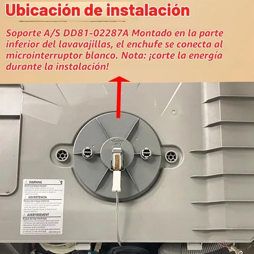 Vista 3 de OEM DD81-02287A DD81-02239A Para Samsung Lavavajillas A/S-titular Sensor de Fugas Tenedor Incluir Interruptor Flotador DD81-02288A Cusion Sensor