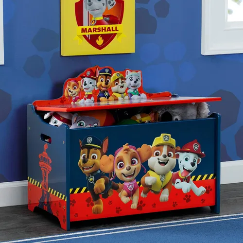 Vista 6 de Delta Children Organizador de juguetes para diseño y almacenamiento de 6 compartimientos, certificado Greenguard Gold, Nick Jr. PAW Patrol y caja