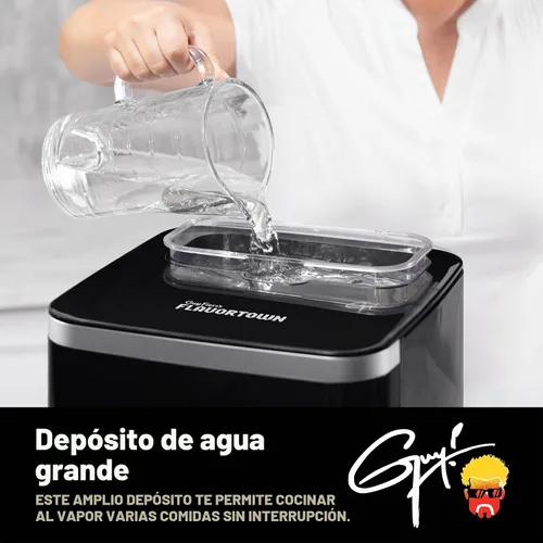 Vista 5 de Guy Fieri's Flavortown Freidora de aire de vapor de 6.5 cuartos de galón con tecnología Moisture Lock, combinación programable de vapor y freidora