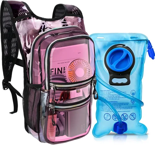 Vista 11 de Paquete de hidratación, mochila de agua con vejiga de hidratación de 3 L, aislamiento ligero, esencial para festivales, mochila de hidratación rave