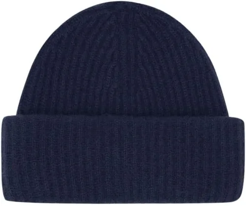 Vista 2 de Gorro de punto grueso para mujer, 100% cachemira, suave y elástico, cálido para invierno