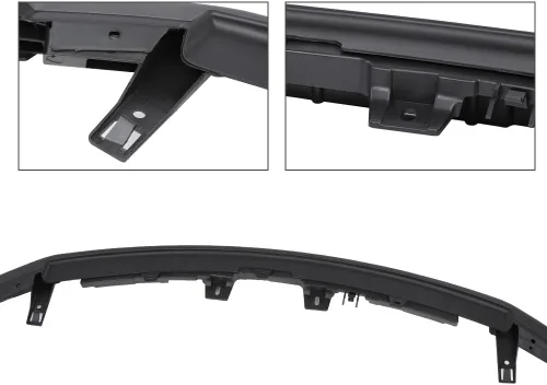 Vista 4 de CROSSDESIGN Cubierta de parachoques delantero superior negra texturizada compatible con Ford F-150 XL 2009-2014