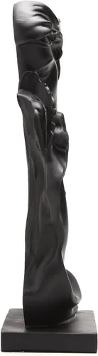 Vista 8 de BRABUD Hombre Kiss Mujer Frente Mano Estatua de Resina Pareja Beso Escultura 9.8 pulgadas (H) Decoración de estantería moderna creativa