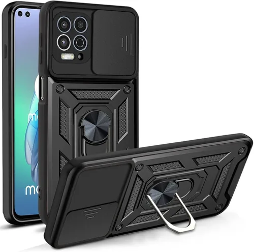 Vista 40 de Compatible con carcasa de soporte Infinix Zero Ultra 5G, con cubierta de lente de cámara deslizante compatible con funda Infinix Zero Ultra 5G Negro