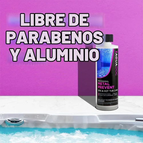 Vista 6 de Control de metal de spa y protector de manchas para proteger superficies de bañera de hidromasaje de 16 oz - Productos químicos para bañera