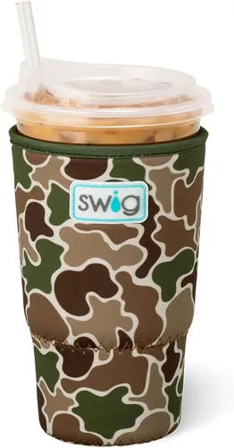 Vista 9 de Swig Life Funda Mediana para Taza de Café Helado Coolie, Funda Aislante de Café Helado Estándar de 22oz con Asa, Funda Aislante de Neopreno Coolie