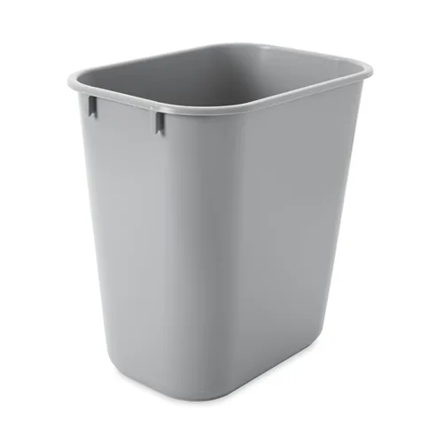 Vista 25 de Rubbermaid Commercial Products - Basurero de escritorio de resina plástica Azul