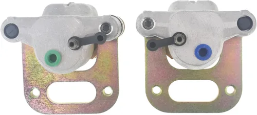 Vista 2 de Pinza de freno delantera izquierda derecha con pastillas de repuesto para Polaris 400L Big Boss 350L 400L 500 Diesel Magnum Sportsman Trail Boss