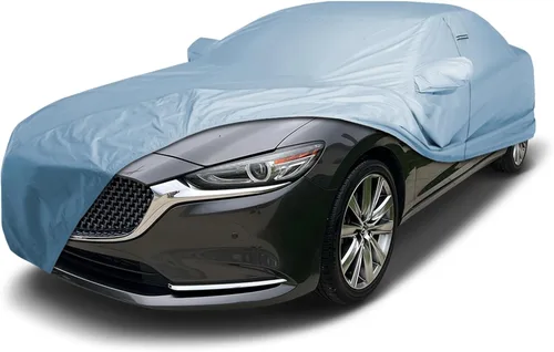 Vista 63 de iCarCover Funda de automóvil personalizada para Mazda 1200 (1970), impermeable, para todo tipo de clima, lluvia, nieve, UV, protector solar