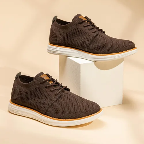 Vista 9 de Bruno Marc Zapatillas de malla para hombre Oxfords ligeras