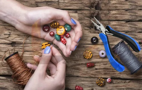 Vista 6 de Alicates de punta redonda de 5 pulgadas con agarre de goma cómodo para la fabricación de joyas, fabricación artesanal