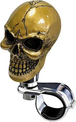 Vista 12 de Pomo Giratorio Impulsor para Volante Perilla Brody con Forma de Calavera Mango de Asistencia Giratorio para Automóvil se Adapta a la Mayoría de Beige