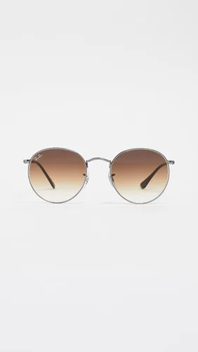 Vista 2 de Ray-Ban - Lentes de sol de metal Rb3447n, redondos, con lentes planas