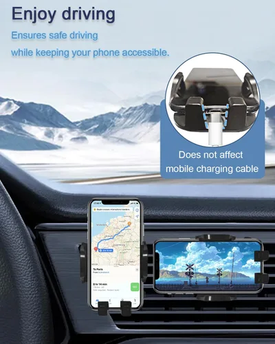 Vista 6 de oricarmes Soporte para teléfono Mazda CX-5, ajuste personalizado 2017-presente, compatible con todos los teléfonos celulares