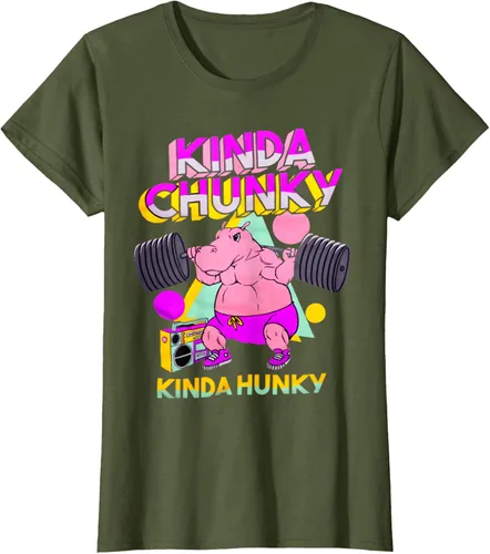 Vista 94 de Kinda Chunky Kinda Hunky, camiseta de gimnasio para culturismo, Negro