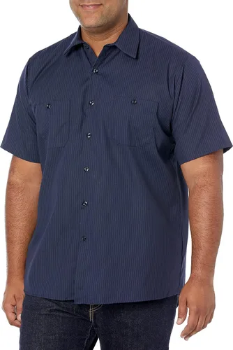 Vista 30 de Camisa de trabajo industrial de manga corta para hombre con alta visibilidad Red Kap Negro