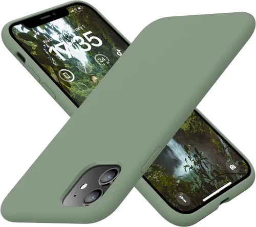 Vista 11 de Funda compatible con iPhone 11, silicona [forro de microfibra suave antiarañazos] [delgada a prueba de golpes] Funda mejorada para teléfono 11