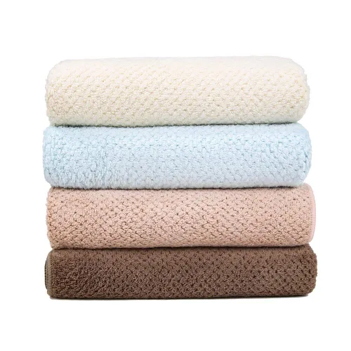 Vista 7 de Toalla de microfibra para el cabello de secado rápido, toallas de secado de pelo, adecuadas para todo tipo de cabello, ultra absorbente, cabello Azul