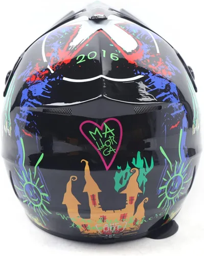 Vista 6 de Casco de motocross de seguridad para niños y jóvenes, casco de motocross ABS, transpirable, unisex, con gafas y guantes DOT, motocross, cuatrimoto