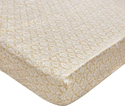 Vista 25 de Crane Baby Sábana bajera, sábana bajera ajustable de algodón suave para cunas y guarderías, cobre beige, 28 pulgadas de ancho x 52 pulgadas de alto