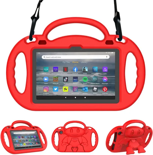 Vista 15 de Funda infantil para tablet Fire 7 (12ª generación, 2022), color azul