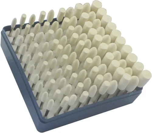 Vista 2 de Carving Expert 100pcs Multifuncional Lana Fieltro Mandril Montado Mandril Pulido Accesorios Accesorios Juego de Accesorios - Ajuste Dremel - Mango