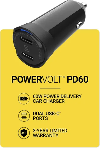 Vista 10 de Scosche PowerVolt Power Delivery 32W Adaptador de cargador de coche USB-C