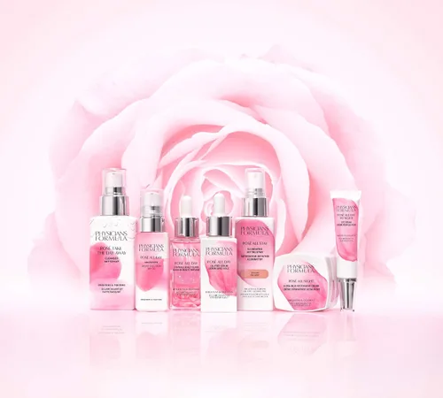 Vista 6 de Physicians Formula Rosé All Stay Illuminating Setting Spray para maquillaje, sin aceite, sin alcohol, antioxidantes Dermatológicamente probado