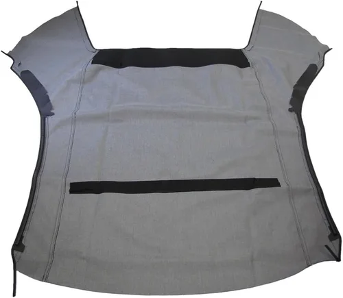 Vista 2 de Sierra Auto Tops Convertible Top Reemplazo para Ford Mustang 1994-2004, vinilo de tela de vela, negro, sección frontal solamente