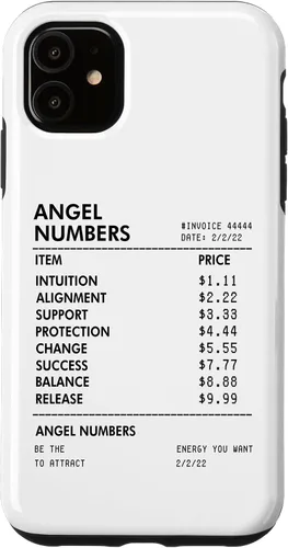 Vista 8 de Angel Numbers Receipt 111 222 333 444 - Funda de numerología espiritual para iPhone 17