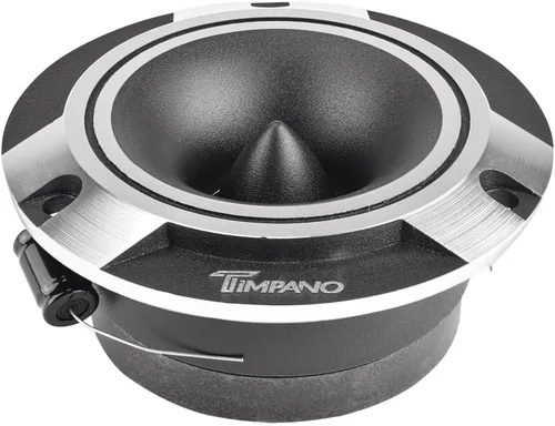 Vista 3 de Timpano TPT-ST2 Tweeter Super Slim de Cromo, 600 Vatios 4 Ohm, 105 dB, Bobina de voz de 1 pulgada, Tweeters Bullet de Sistema de Sonido para Coche