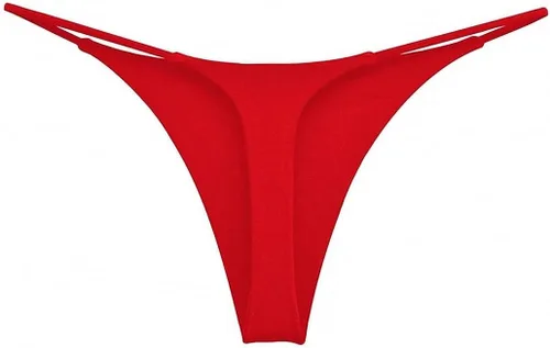 Vista 4 de Tanga de encaje sin costuras para mujer, ropa interior de cintura alta con tiras en G