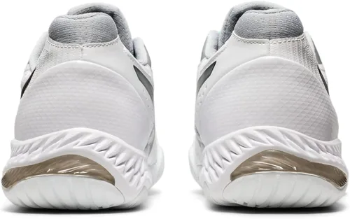 Vista 4 de ASICS Zapatos de voleibol Netburner Ballistic FlyteFoam para mujer, Blanco