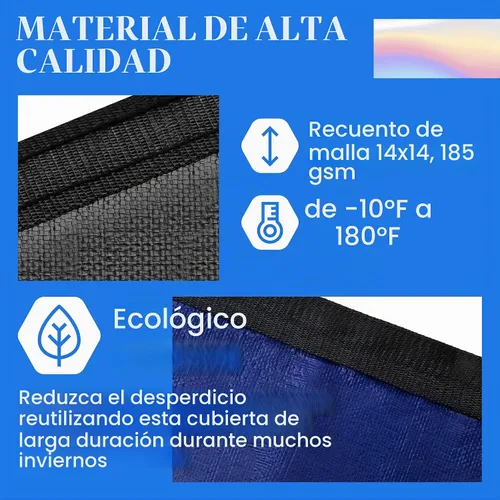 Vista 3 de Yankee - Cubierta para piscina ovalada de 12 x 18 pies para piscinas sobre el suelo