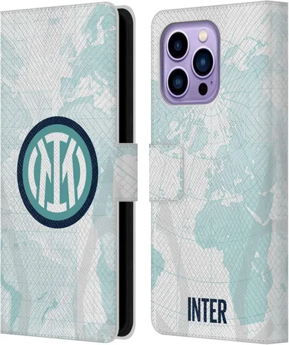 Vista 44 de Head Case Designs Officially Licensed Inter Milan Away 2025/26 Crest Kit Leather Wallet Case Compatible with Apple iPhone 11