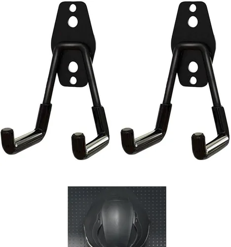 Vista 3 de Soporte de pared para casco de motocicleta, soporte de pared para casco, gancho para casco de motocicleta, soporte de pared para el hogar