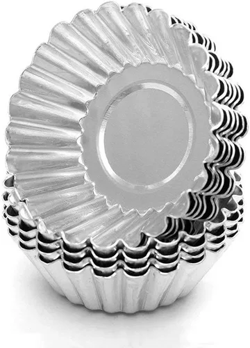 Vista 3 de 20 moldes para tartas de huevo para hornear, mini sartén para tartas