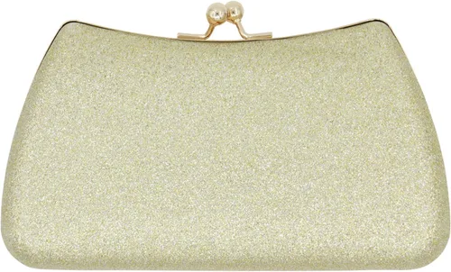 Vista 11 de Bolso de mano para mujer con cadena, elegante bolso de noche para bodas, bailes, cócteles y formales A Style 13-negro