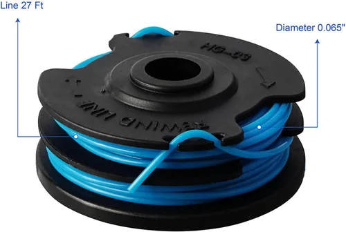 Vista 2 de THTEN AC41RL3 Línea y carrete de repuesto dual para Homelite UT41112 UT41121 UT41120 UT411120 UT41113 UT41122 UT41112B 0.065 pulgadas 27 pies