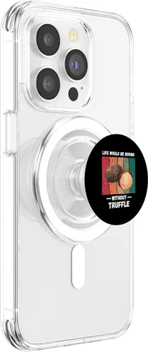 Vista 3 de Vintage Life Would Be Boring Without Truffle Lover Retro PopSockets MagSafe PopGrip for iPhone