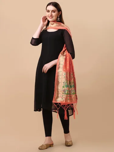 Vista 13 de Estampado Animal Seda Hani Dupatta