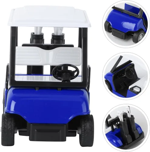 Vista 9 de IMIKEYA Carrito de golf: Carro de golf modelo de metal fundido a presión Mini 1:20 Escala Carro de golf Modelo de carrito de golf Carro de golf